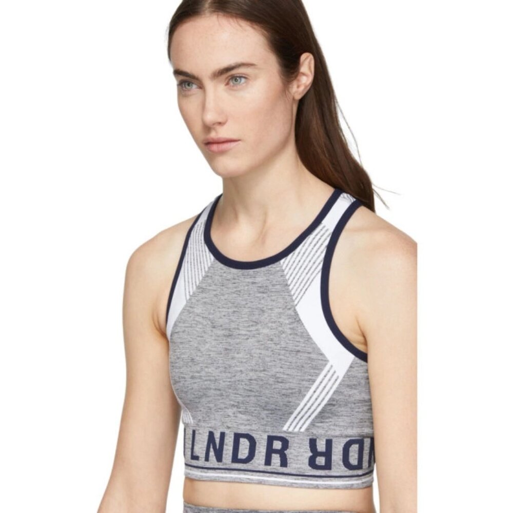 LNDR "Aerodynamic" grey sports bra